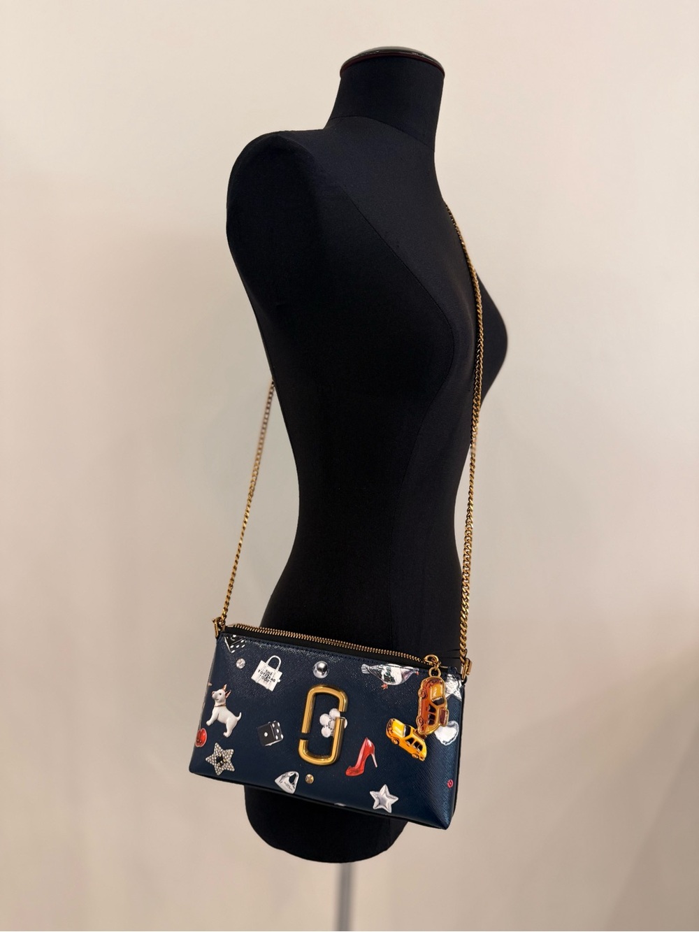 NWT Marc Jacobs THE TRINKET SNAPSHOT CONVERTIBLE SHOULDER BAG